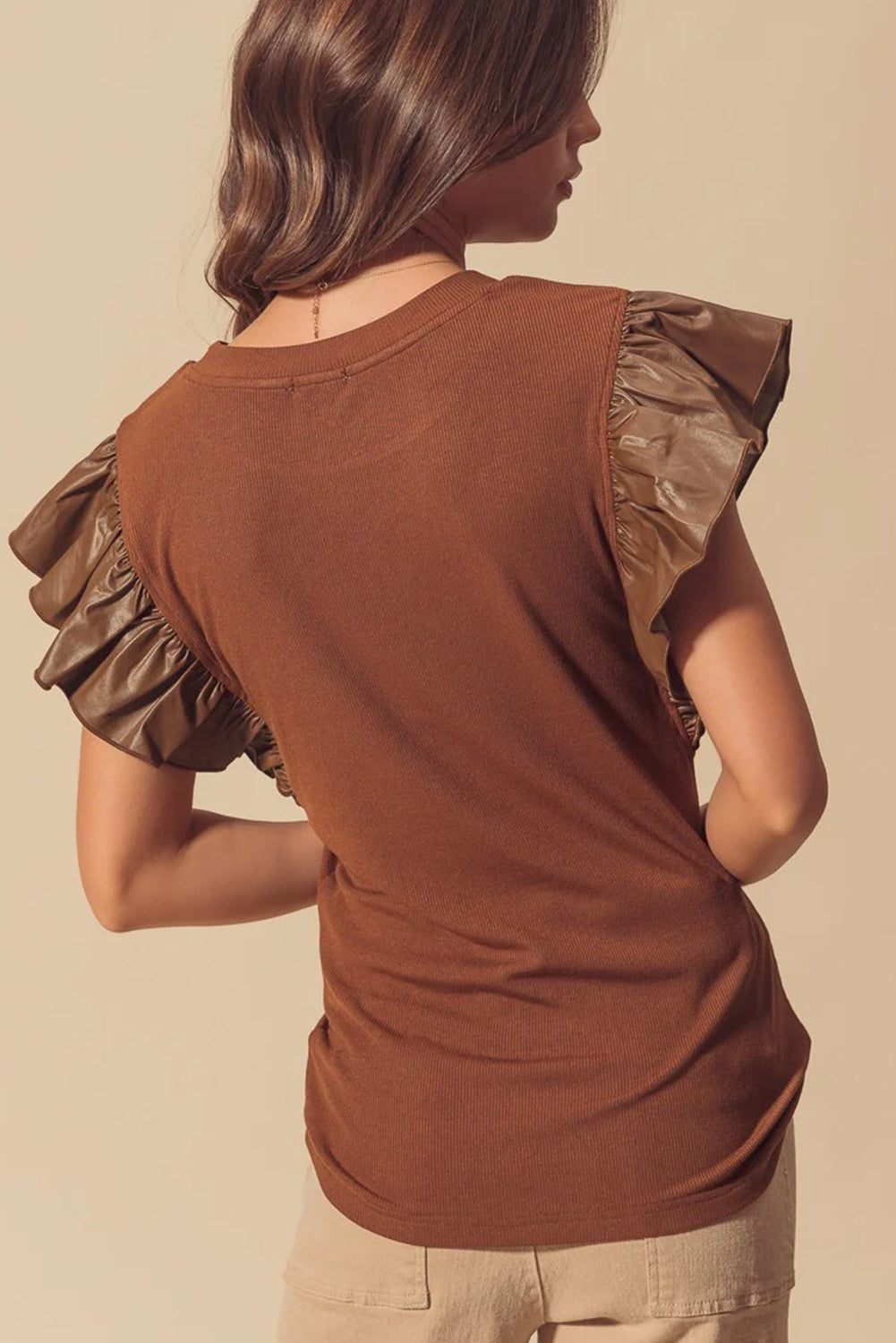 Ruffle Sleeve Blouse