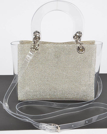 Rhinestone Clear Bag