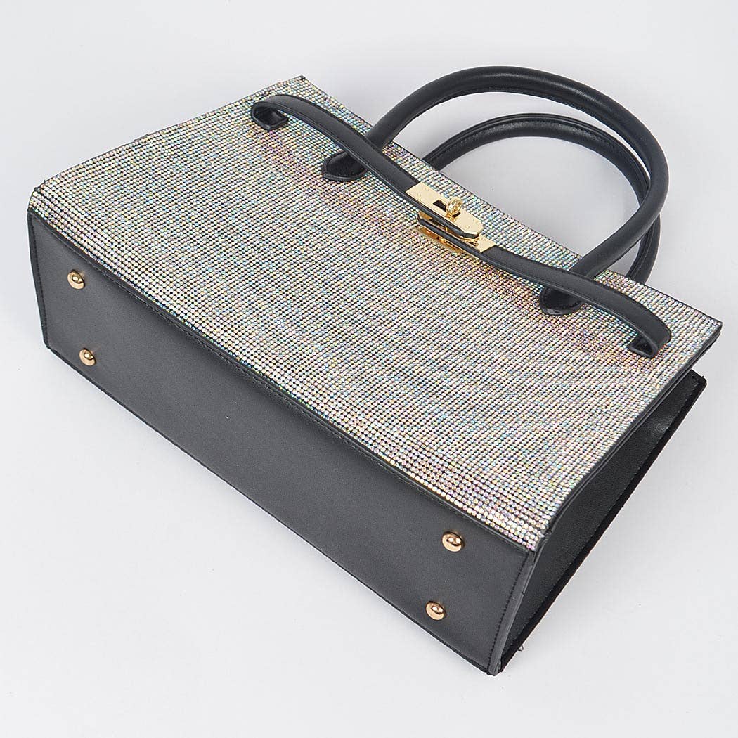 Rhinestone Satchel Bag
