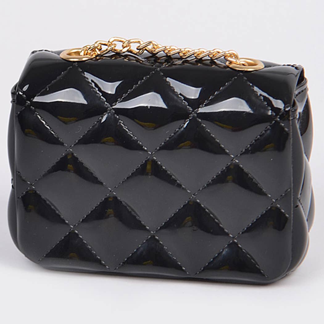 Shine Jelly Chain Strap Mini Clutch