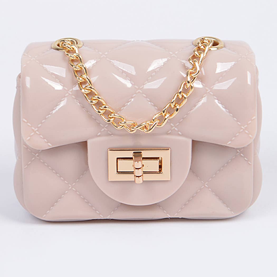 Shine Jelly Chain Strap Mini Clutch