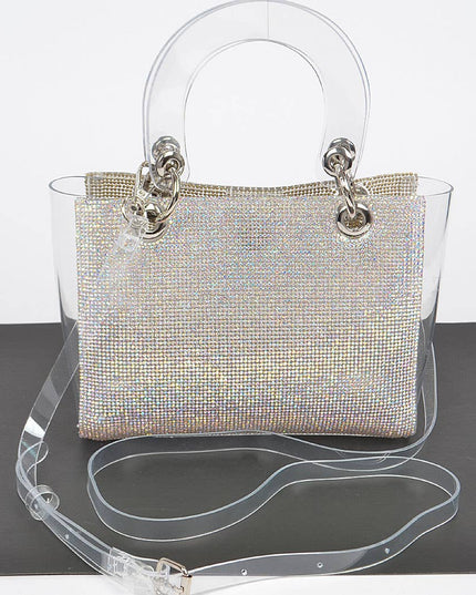 Rhinestone Clear Bag