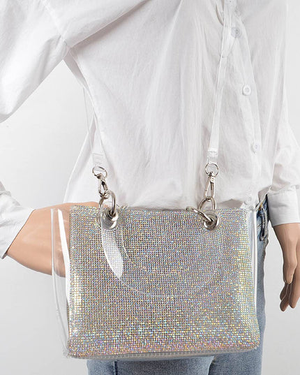 Rhinestone Clear Bag
