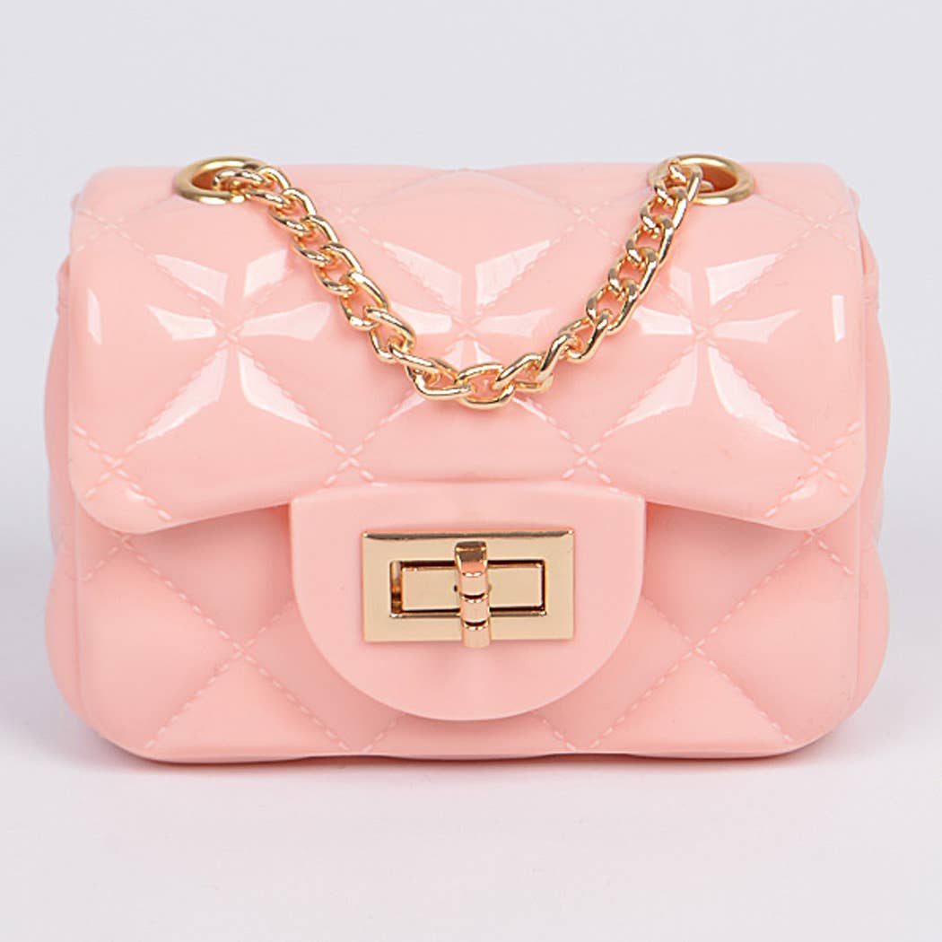 Shine Jelly Chain Strap Mini Clutch