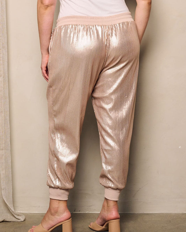 Sequin Joggers