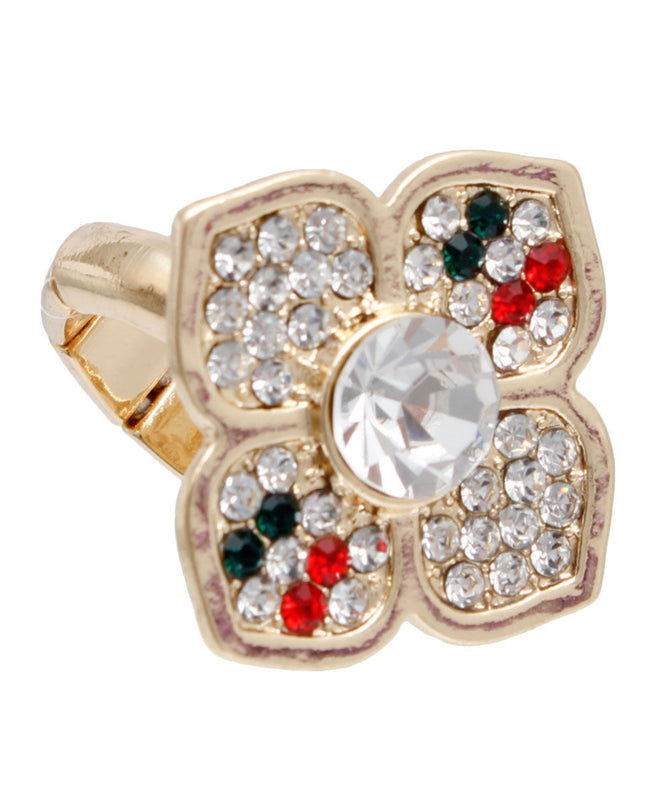 Striped Blossoms: Luxury Ring