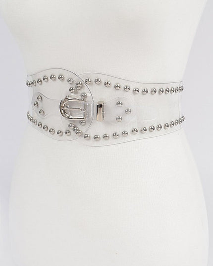 Studded Transparent Belt
