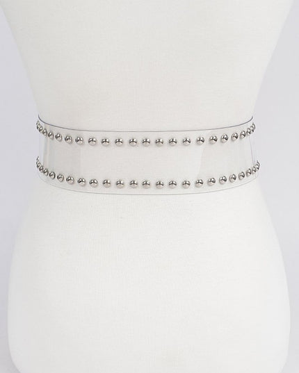 Studded Transparent Belt