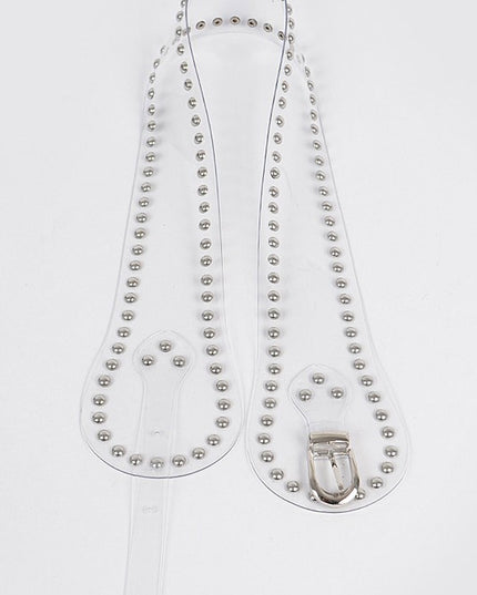 Studded Transparent Belt