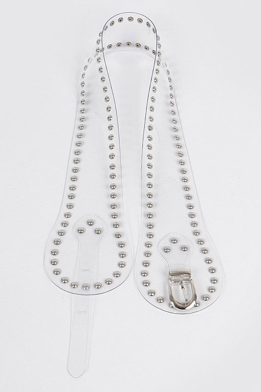 Studded Transparent Belt