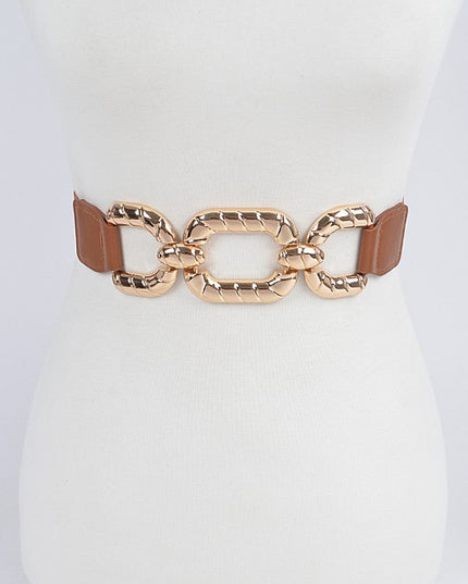 Metal Buckle Elastic Belt