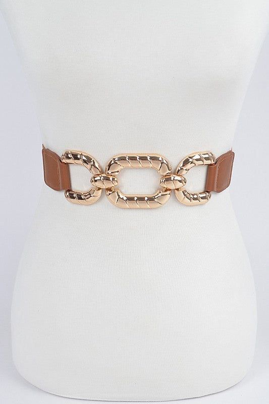 Metal Buckle Elastic Belt