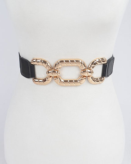 Metal Buckle Elastic Belt