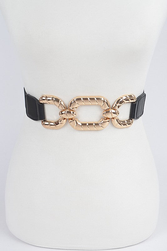 Metal Buckle Elastic Belt