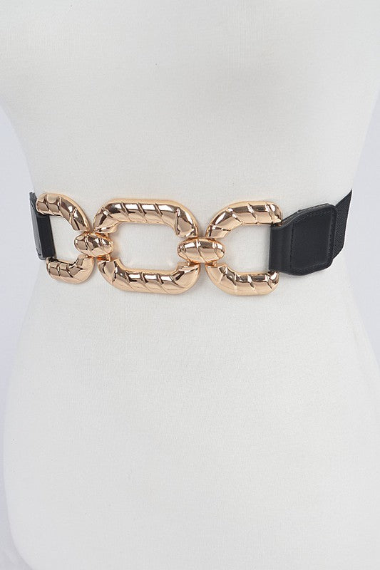 Metal Buckle Elastic Belt