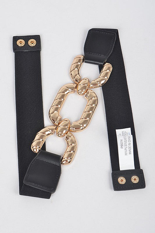 Metal Buckle Elastic Belt