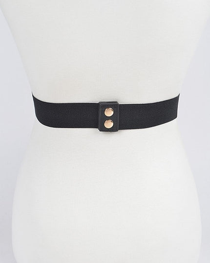 Trendy Metal Buckle Elastic Belt