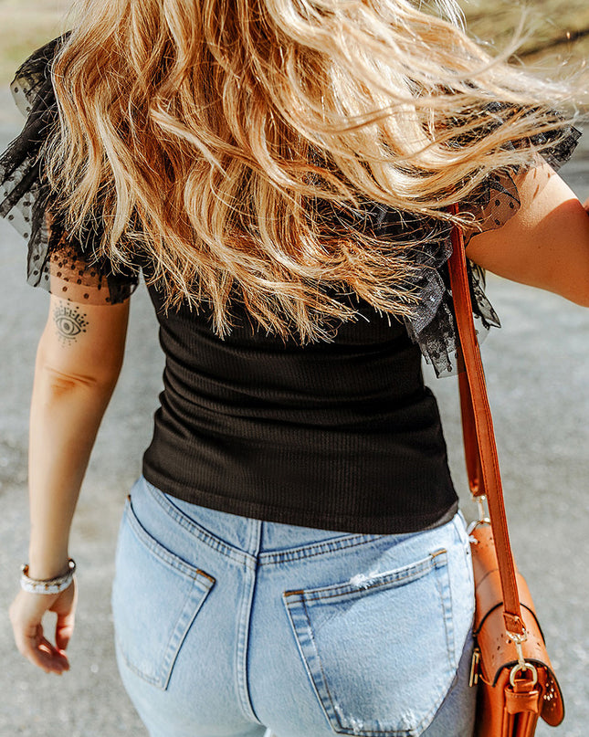 Apricot Dotty Top
