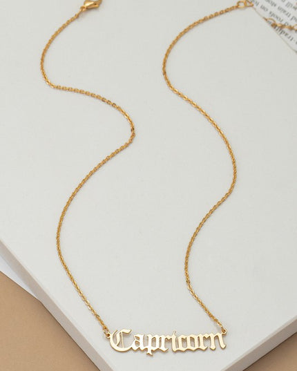 Laser Cut Zodiac Necklace