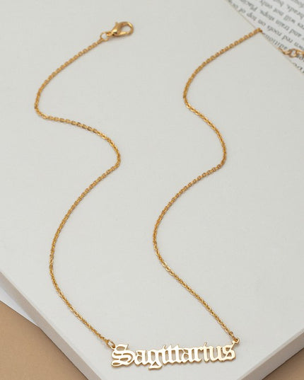 Laser Cut Zodiac Necklace