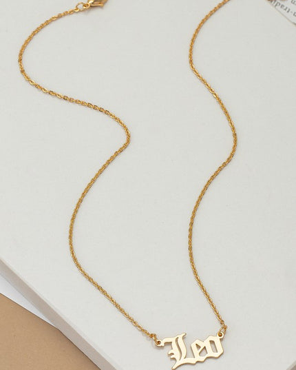 Laser Cut Zodiac Necklace