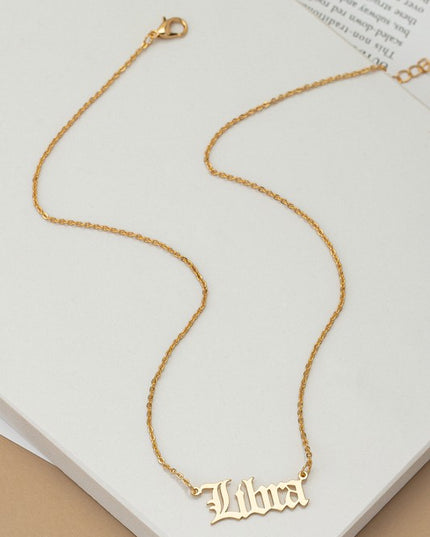 Laser Cut Zodiac Necklace