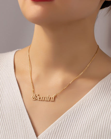 Laser Cut Zodiac Necklace