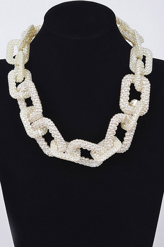 Pearl Link Chain Necklace