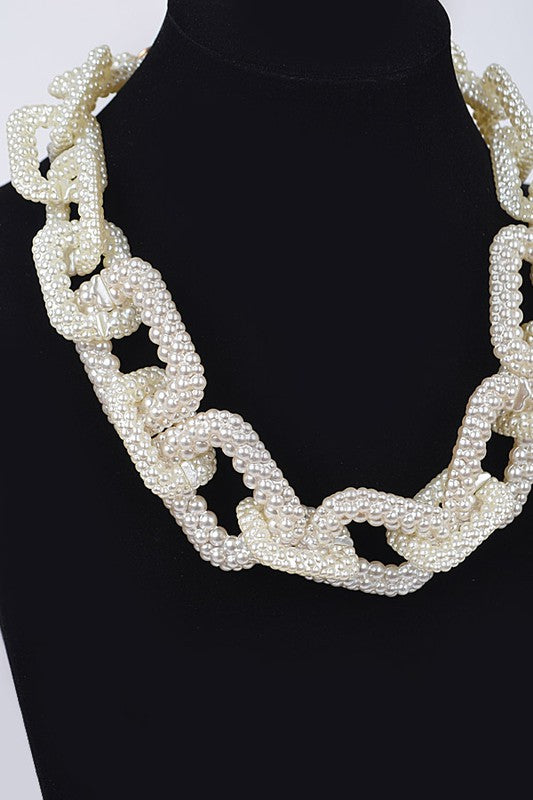 Pearl Link Chain Necklace