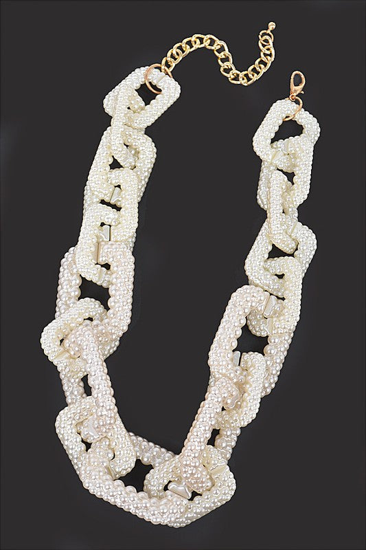 Pearl Link Chain Necklace