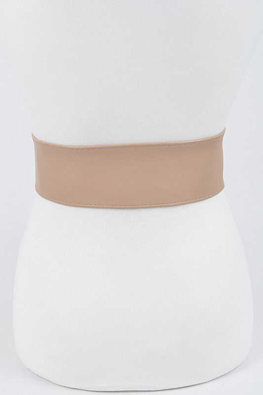 *Pearl Round Buckle Belt