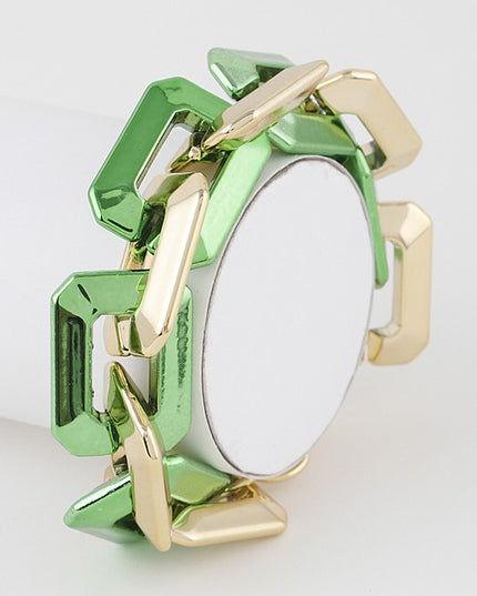 Two Toned Link Chain Bracelet