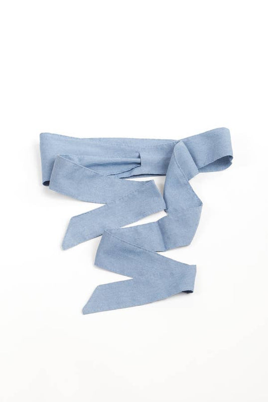 Denim Ribbon Belt