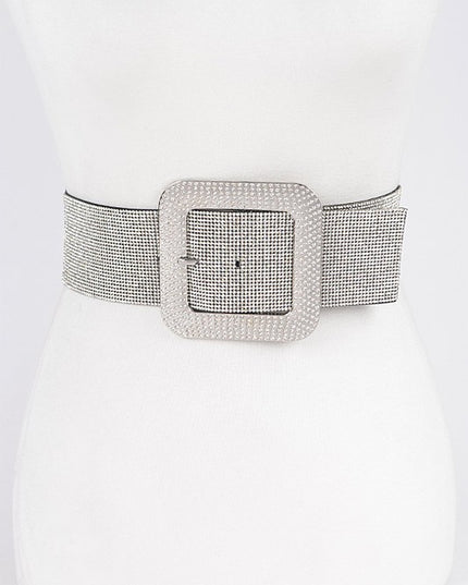 Rhinestone Elastic Belt