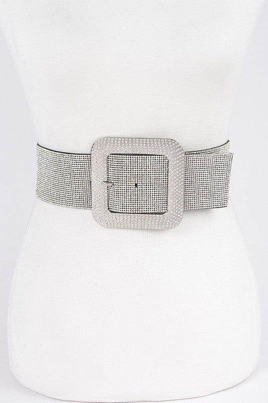 Rhinestone Elastic Belt