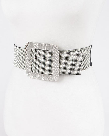Rhinestone Elastic Belt