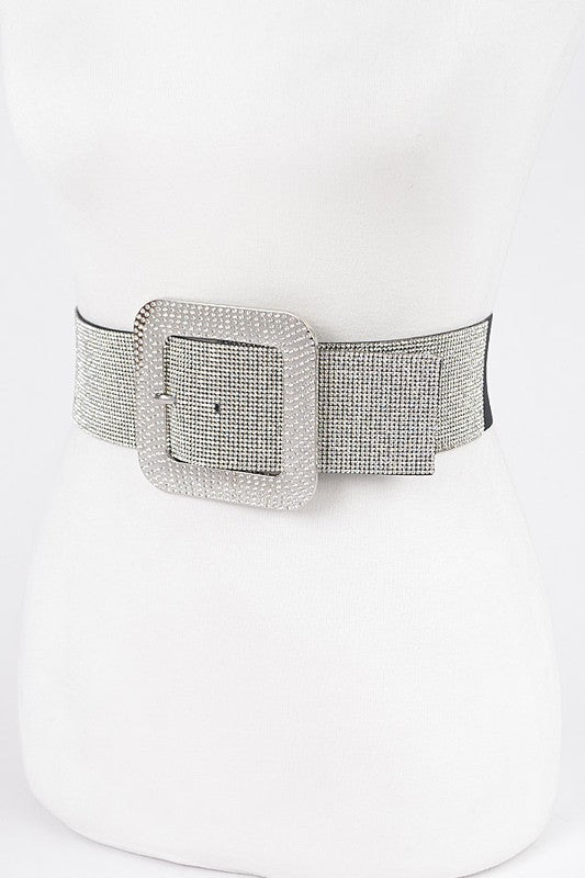 Rhinestone Elastic Belt