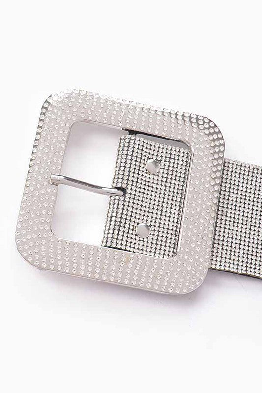 Rhinestone Elastic Belt