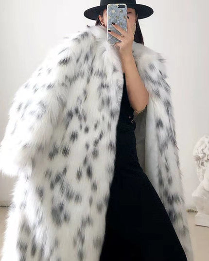 Faux Fox Fur Coat