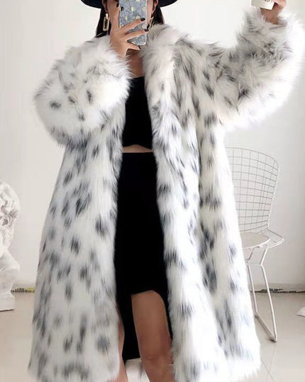 Faux Fox Fur Coat