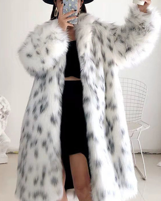 Faux Fox Fur Coat