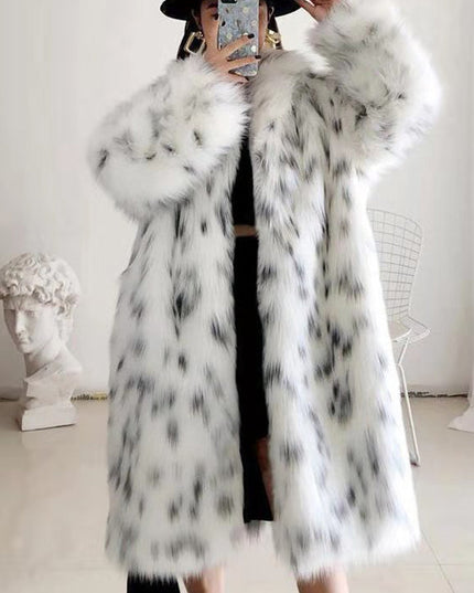 Faux Fox Fur Coat