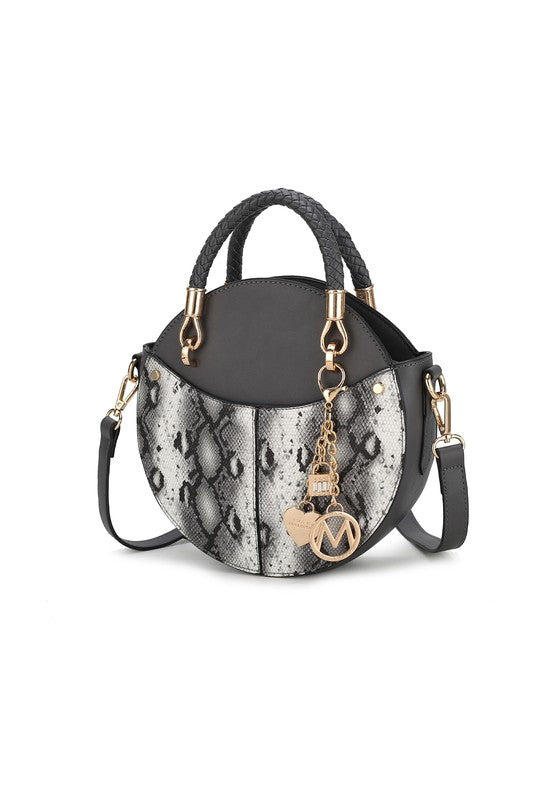 Faux Snakeskin Crossbody