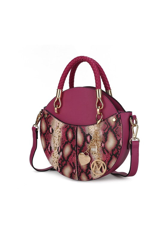 Faux Snakeskin Crossbody