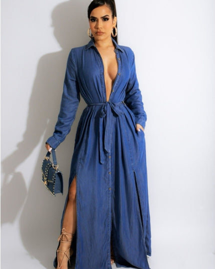 Selina Denim Duster Dress