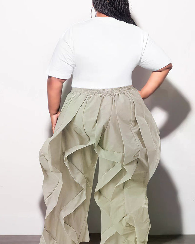 *Ruffle Trim Joggers