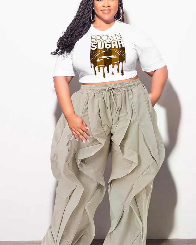 *Ruffle Trim Joggers