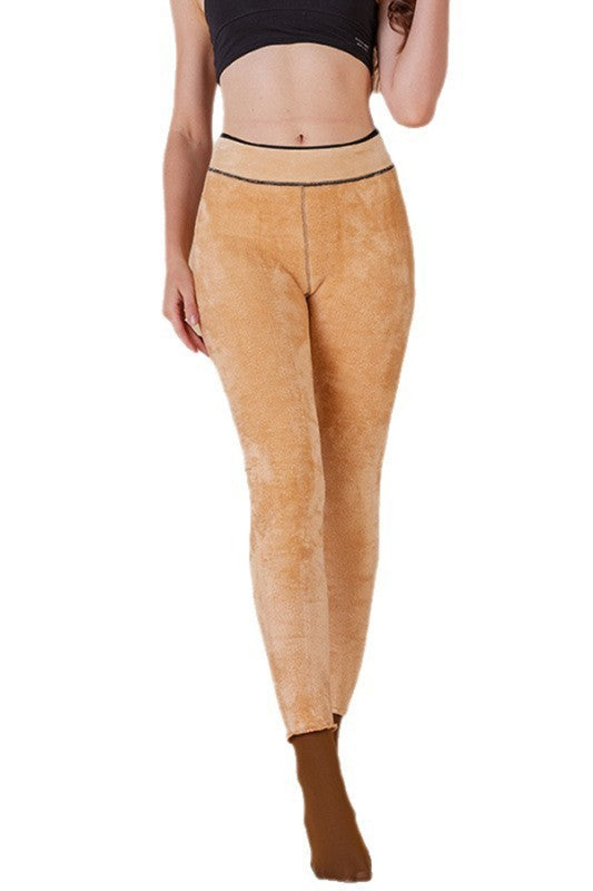 VIRAL Sheer Look Fleece Tights