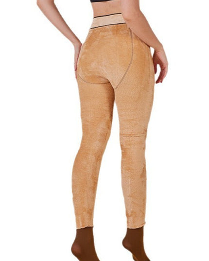 VIRAL Sheer Look Fleece Tights
