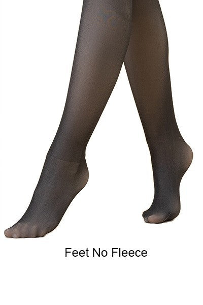VIRAL Sheer Look Fleece Tights